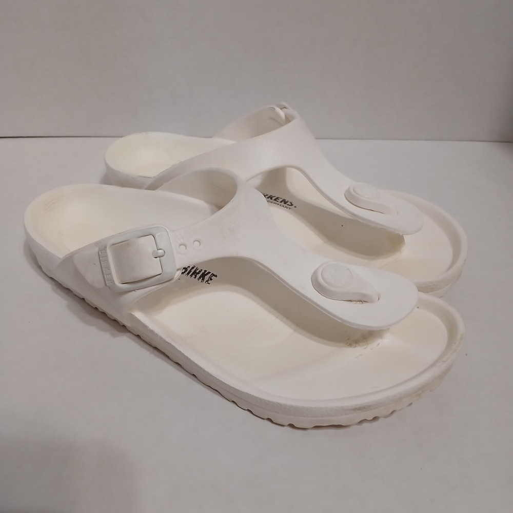 Birkenstock Kids 1, 32 Gizeh EVA white Thong Sandals Slip On flip flop